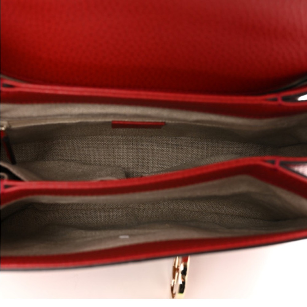 Gucci Scarlet Leather Satchel - Picture 2 of 6